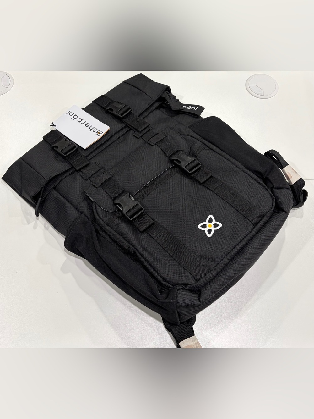 Sherpani Sedona Backpack Black NWT 15" Laptop Sleeve Water Bottle Holder